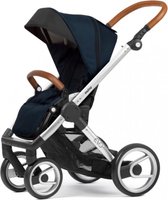 Mutsy Evo Urban Nomad Kinderwagen - Zilveren Chassis - Deep Blue Zitting