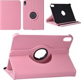 iPad Mini 2021 Book Case Tablethoes - Roze - 360 graden draaibaar