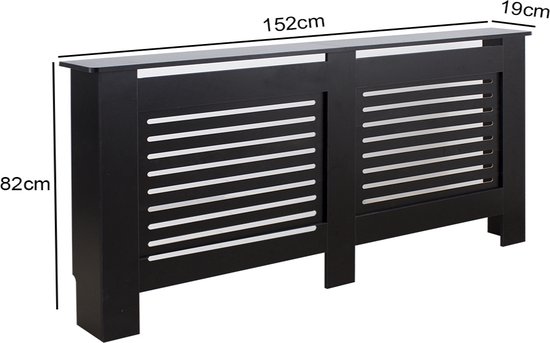 Radiatorombouw - verwarmingsombouw - radiatoromkasting - 152 cm breed - VDD