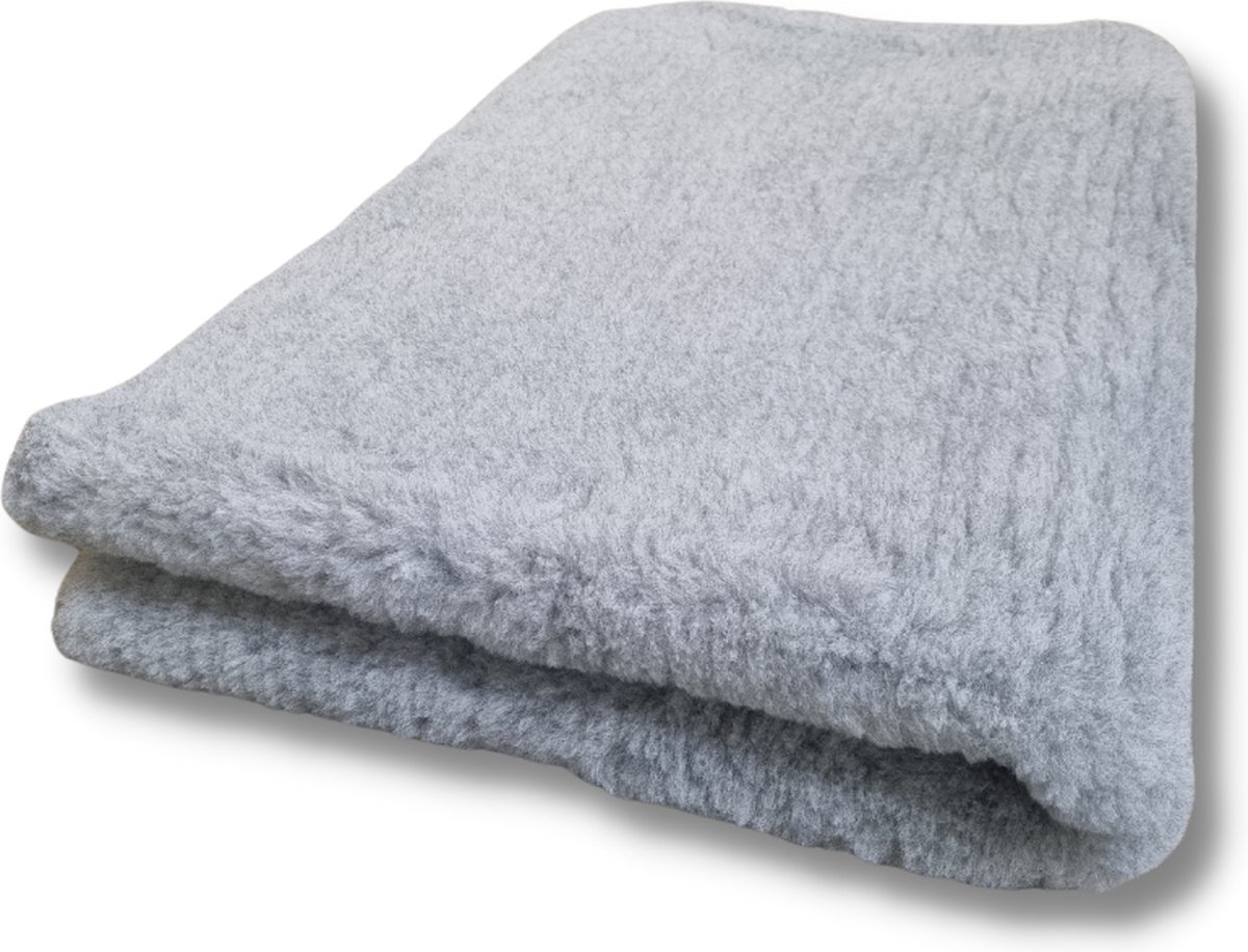 Vetbed Grijs Effen - Antislip Hondenmat - Hondenbed - Hondenmatras - Benchmat - 150 x 100 CM - Machine Wasbaar