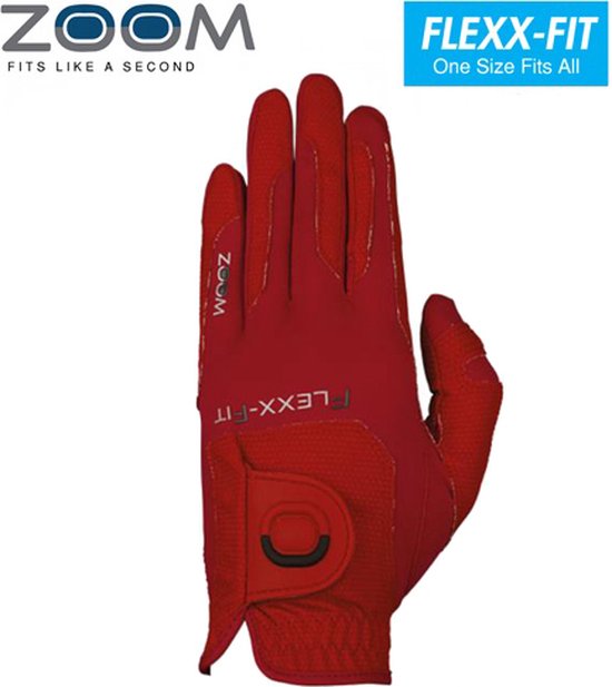 Zoom One Size Fits All Gant de golf pour femme, rouge