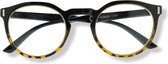 Icon Eyewear QCB352 Nemo Leesbril +1.00 Zwart glanzend montuur met tortoise uitloop in frame