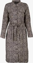 TwoDay dames blousejurk met dierenprint - Beige - Maat M