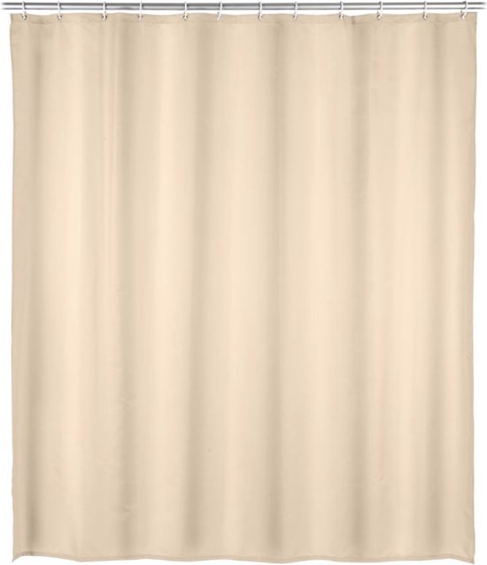 Douchegordijn Uni polyethyleen-vinylacetaat - Beige