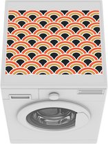 Wasmachine beschermer mat - Geometrie - Japan - Design - Breedte 55 cm x hoogte 45 cm