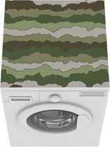 Wasmachine beschermer mat - Camouflage - Patronen - Leger - Breedte 60 cm x hoogte 60 cm