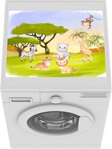 Wasmachine beschermer mat - Jungle - Dieren - Liaan - Breedte 55 cm x hoogte 45 cm