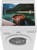 Wasmachine beschermer mat - Alpen - Roeiboot - Meer - Breedte 55 cm x hoogte 45 cm