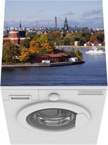 Wasmachine beschermer mat - Uitzicht op de haven van Stockholm gelegen in de provincie Stockholms Iän - Breedte 60 cm x hoogte 60 cm