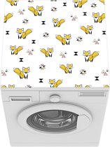 Wasmachine beschermer mat - Patronen - Vos - Origami - Breedte 60 cm x hoogte 60 cm