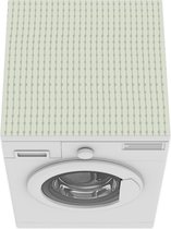 Wasmachine beschermer mat - Patronen - Strepen - Groen - Breedte 60 cm x hoogte 60 cm
