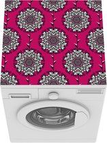 Wasmachine beschermer mat - Design - Patronen - Mandala - Roze - Breedte 60 cm x hoogte 60 cm