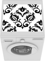 Wasmachine beschermer mat - Planten - Patronen - Zwart - Breedte 55 cm x hoogte 45 cm