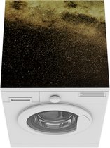 Wasmachine beschermer mat - Sterrenhemel - Ruimte - Goud - Breedte 60 cm x hoogte 60 cm