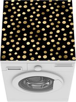 Wasmachine beschermer mat - Patronen - Stippen - Goud - Breedte 60 cm x hoogte 60 cm