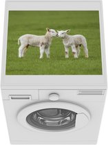 Wasmachine beschermer mat - Schapen - Lam - Boerderij - Breedte 55 cm x hoogte 45 cm