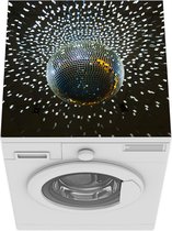 Wasmachine beschermer mat - Een discobal aan het plafond - Breedte 60 cm x hoogte 60 cm