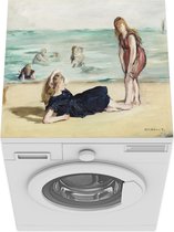 Wasmachine beschermer mat - Beach - Edouard Manet - Breedte 60 cm x hoogte 60 cm