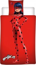 Dekbedovertrek Miraculous ladybug 140x200 2 delig flannel