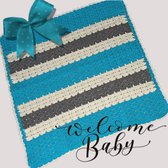 Babydeken gehaakt - babydeken | wiegdeken | extra zacht 75x75cm | Pluis vrije deken | babydekentjes voor wiegje |  babydeken voor kinderwagen - Kraamcadeau - Babyshower kado - Cade