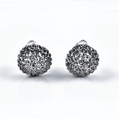 Ronde Oorclips - Strass Clip Oorbellen - Clip-on Oorbellen Dames