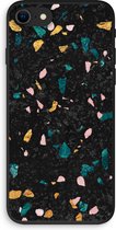 Case Company® - iPhone 8 hoesje - Terrazzo N°10 - 100% Biologisch Afbreekbaar - Duurzaam - Biodegradable Soft Case - Milieuvriendelijke Print op Achterkant - Zwarte Zijkanten - Bescherming Ov