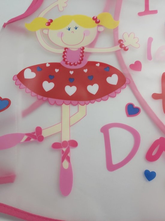 Dirkje - Slab - Schilderschortje - Bavet - Rose - I love to dance van Dirkje — afbeelding 2