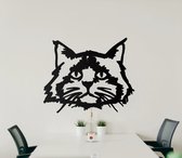 HOUTEN WANDDECORATIE / WOODEN WALL DECORATION - MUURDECORATIE / WALL ART - RAGDOLL / RAGDOLL - 115 x 95cm - ZWART / BLACK - KATTEN / POES /Cat - DESIGN WANDFIGUUR - ECHT HOUT - REA