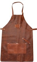 Old West bbq Schort Mannen Leer - barbecue grill Schort - Premium kwaliteit