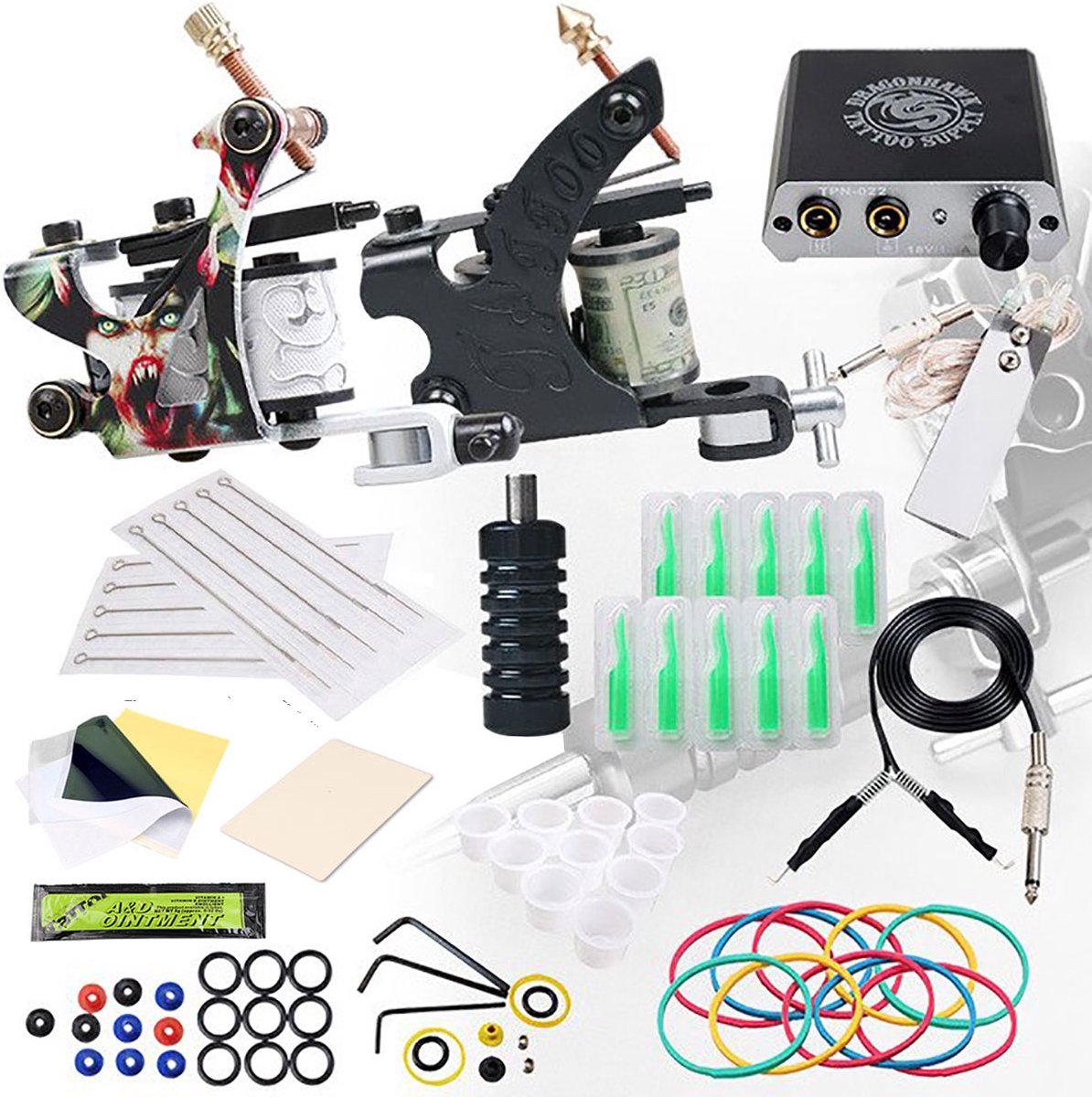Dragonhawk complete tattoo starter set tattoo machine tattoo