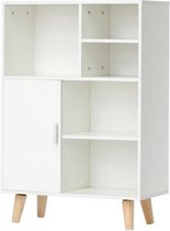 Luxiqo® Dressoir - Dressoir Kast -  Organizer  - Scandinavisch - Dressoir Slaapkamer - Archiefkast Kantoor - 60 x 28 x 80cm - Wit