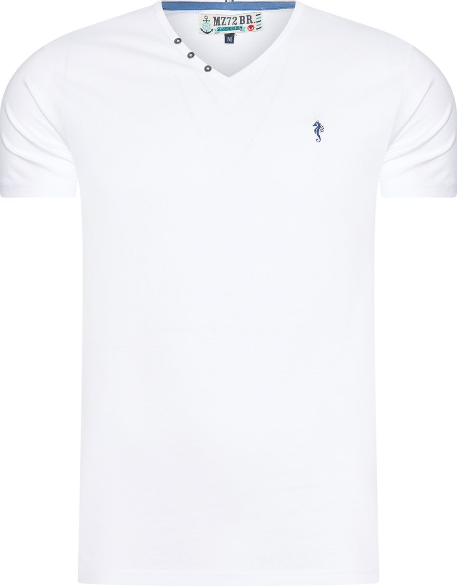 Mezaguz Heren T-Shirt Teessential Pastel White Maat XL