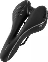 Fietszadel – Unisex – Voorgevormde Gelpads – Met Uitsparing – 100% Waterdicht – Zwart / Grijs
