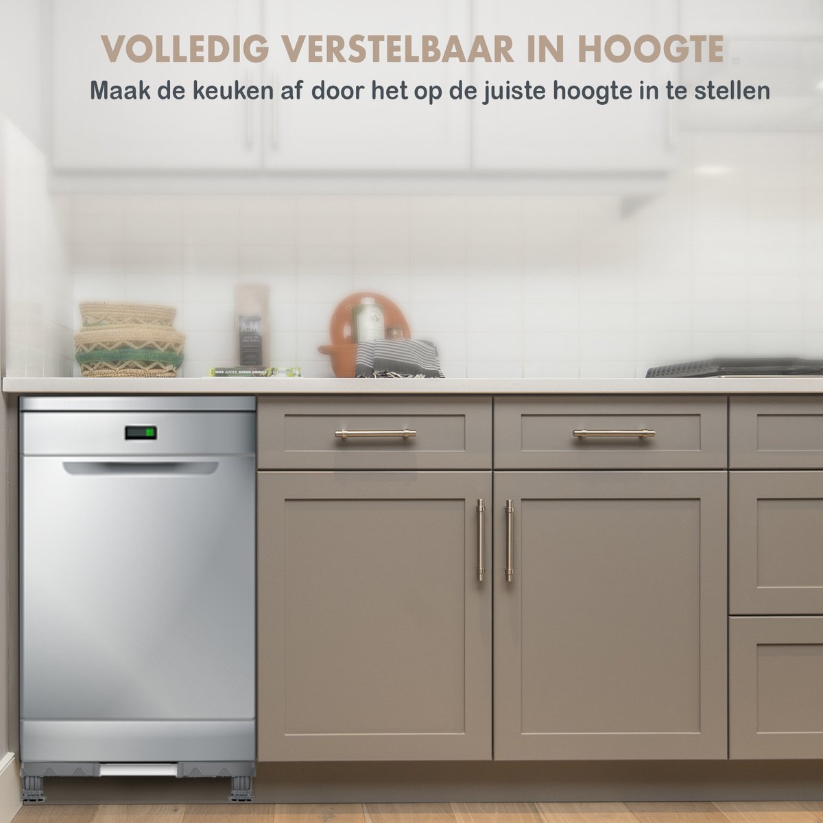TYJZKJWQ Verstelbare sokkel 38-41cm voor koelkast verhoging, vrieskasten & vaatwasser onderstel – Robuust, corrosiebestendig tot 200 kg draagvermogen (47-70 cm