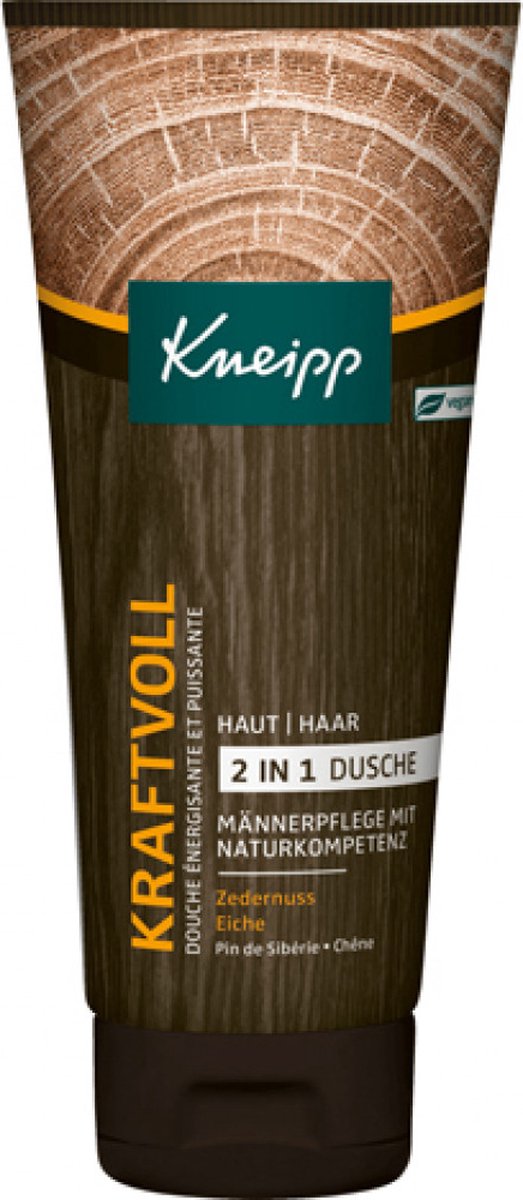 Goedkoopste Kneipp Douchemiddel krachtvol - 2x200 ml in transparante reistoilettas