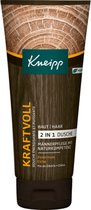 Kneipp Douchemiddel krachtvol - 2x200 ml in transparante reistoilettas