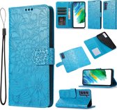 Samsung Galaxy S22 Plus Bookcase | PU Lederen Telefoonhoesje | Pasjeshouder | Blauw