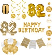 82 jaar Verjaardag Versiering pakket Gold