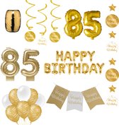 85 jaar Verjaardag Versiering pakket Gold