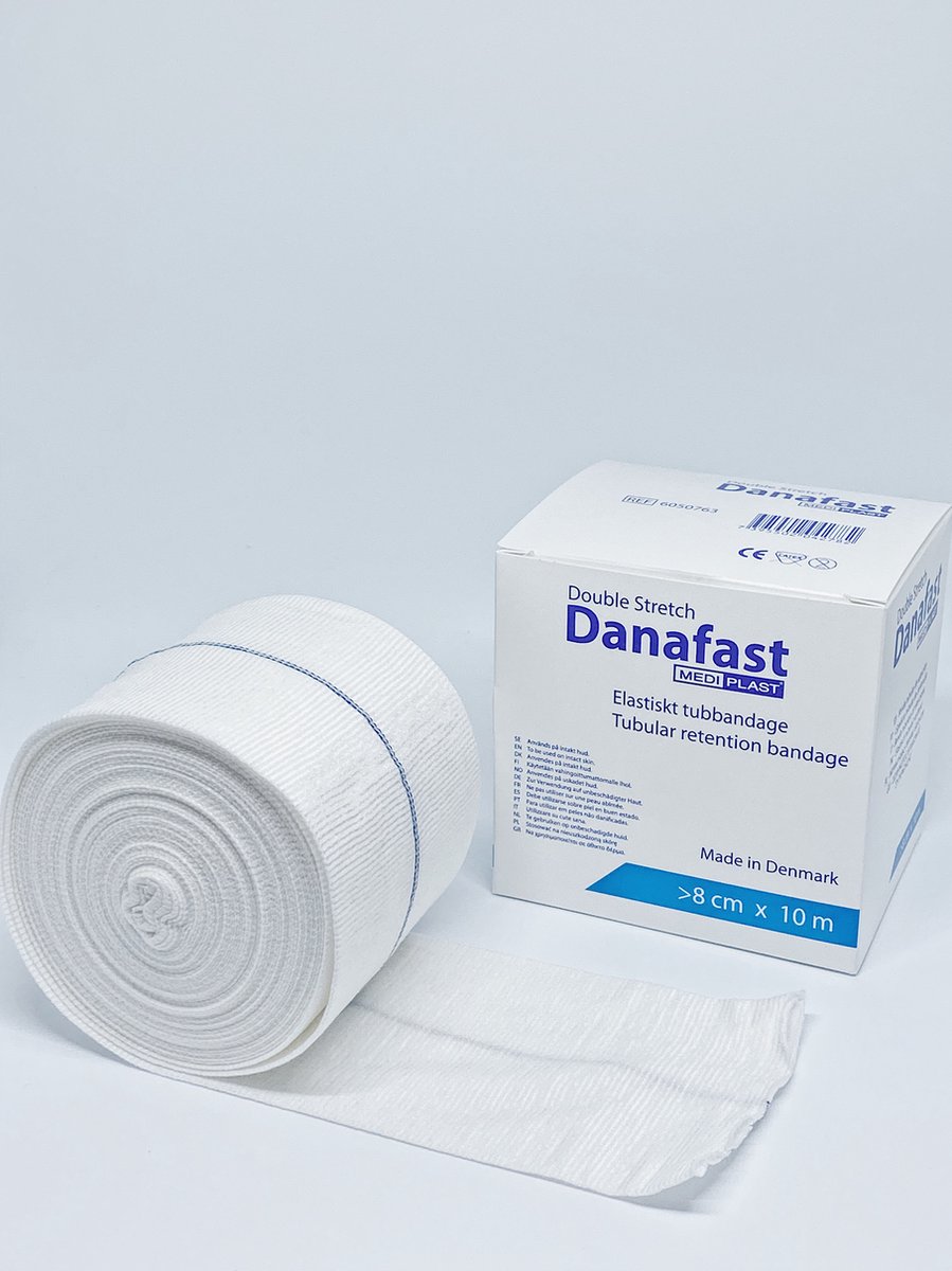 Goedkoopste Danafast Buisverband 7.5cm x 10m Double Stretch - benen, armen en dijen