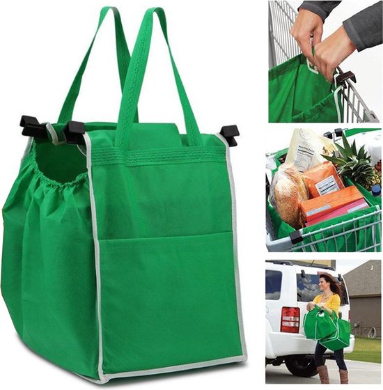 Cabas - Sac caddie - Panier - Organisateur - Sac - Supermarché - 2