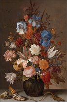 Walljar - Van der Ast - Stilleven met Bloemen - Muurdecoratie - Plexiglas schilderij