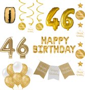46 jaar Verjaardag Versiering pakket Gold