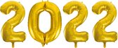 Folieballon 2022 goud 86cm | Oud & Nieuw Versiering | Nieuwjaar ballonnen