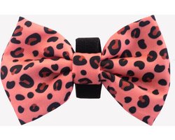 Dukier - Hondenaccesoires - Strik - Leopard - Roze - Zwart