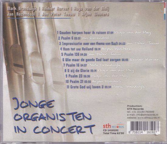 Jonge Organisten In Concert Onbekend Cd Album Muziek Bol 