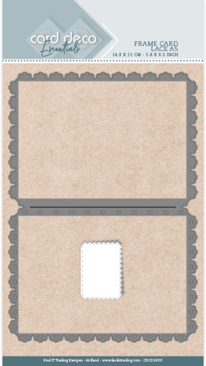 Card Deco Essentials Frame Dies - Lace - A5