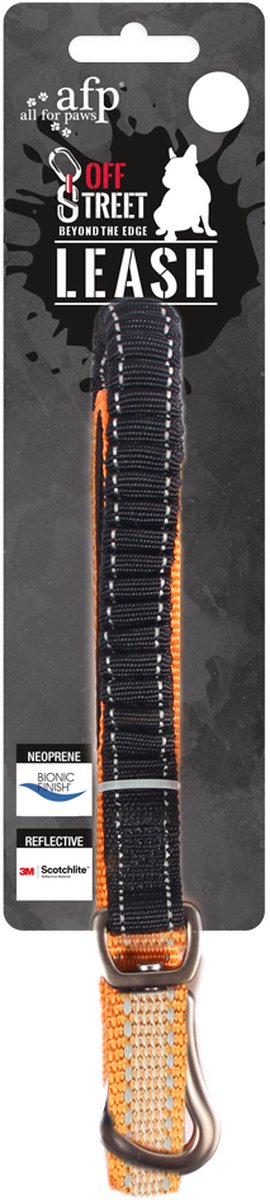 AFP Off Street Dog Leash Tangerine M
