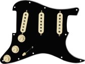 Fender Pre-Wired Strat Pickguard, Tex Mex SSS Black - Single-coil pickup voor gitaren