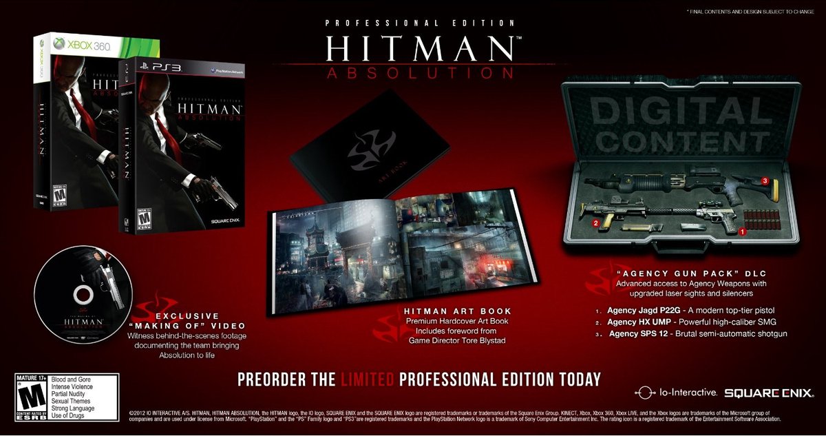 Square Enix Hitman: Absolution - Professional Edition, Xbox 360, Xbox 360, M (Volwassen), Fysieke media
